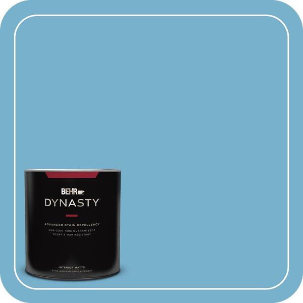 BEHR DYNASTY 1 qt. #550D-5 Ocean Cruise Matte Interior Stain-Blocking Paint and Primer
