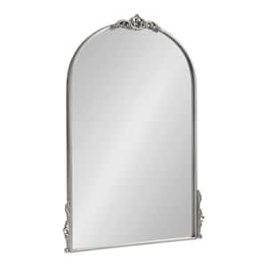 Myrcelle 24.37 in. W x 32.50 in. H Silver Arch Traditional Framed Decorative Wall Mirror