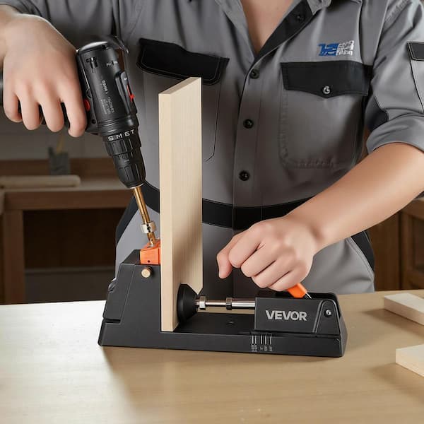 Pocket Hole Jig Kit, 1/2 in. to 1-1/2 in. Adjustable, Lightweight Jig Pocket Hole System with Dust Collection Adapter