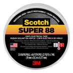 Scotch 3/4 in. x 66 ft. x 0.008 in. Super 88 Vinyl Electrical Tape, Black