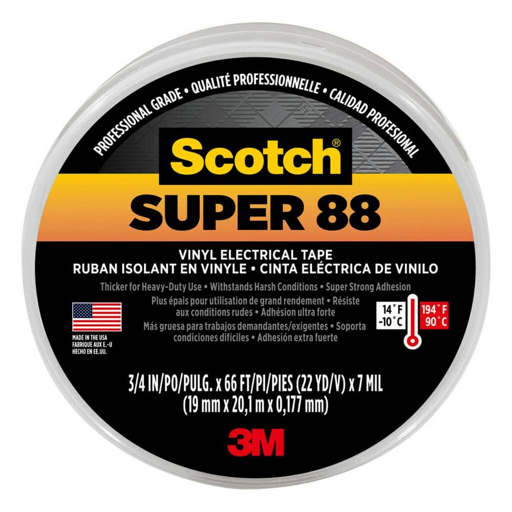 Ruban isolant Scotch® Super 88 Scotch SUPER88-19X6 noir (L x l) 6 m x 19 mm  résine caoutchouc 1 pc(s) - Conrad Electronic France