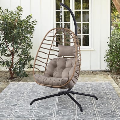High Quality Outdoor Indoor Wicker Swing Egg chair WBY-W41940788 - The Home  Depot