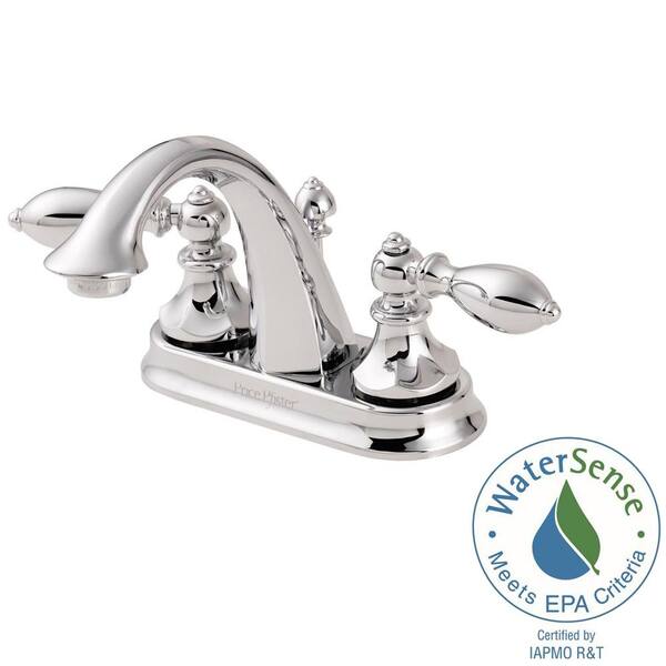 Pfister Catalina 4 in. Centerset 2-Handle Bathroom Faucet in Polished Chrome