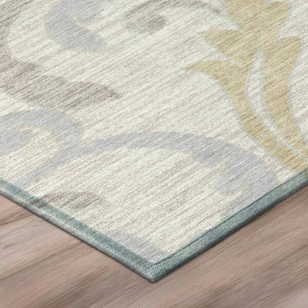 Chantille Machine Washable Indoor/Outdoor Abstract ACN3102 Ivory 2 ft. x 7 ft. Runner Rug