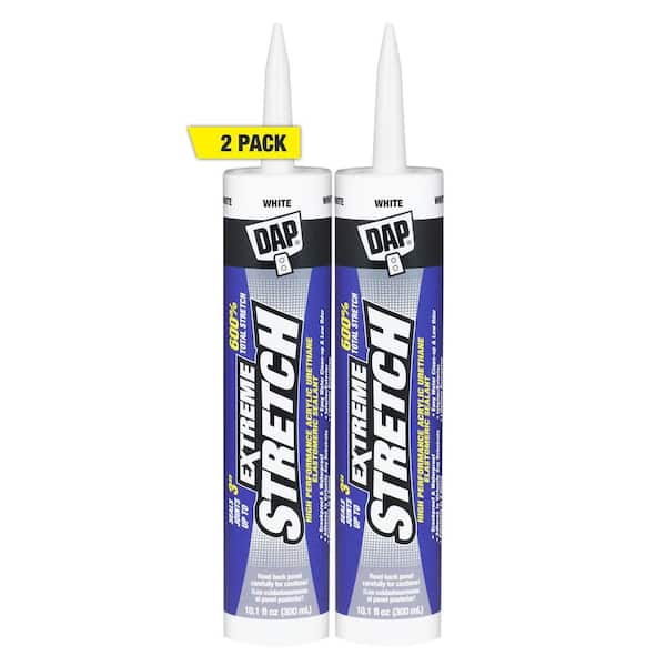 DAP Extreme Stretch 10.1 oz. White Premium Crackproof Elastomeric Sealant (2-Pack)