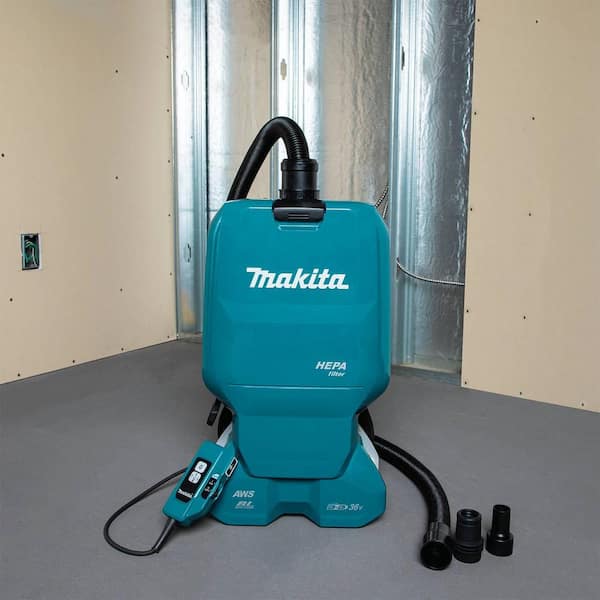 Makita バックパック掃除機 HEPA Makita 18-Volt X2 LXT (36V) 1.6 Gal. Bagged Cordless Dry Dust