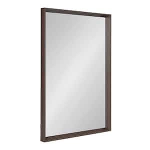 Quato 24.00 in. W x 36.00 in. H Brown Rectangle Transitional Framed Decorative Wall Mirror