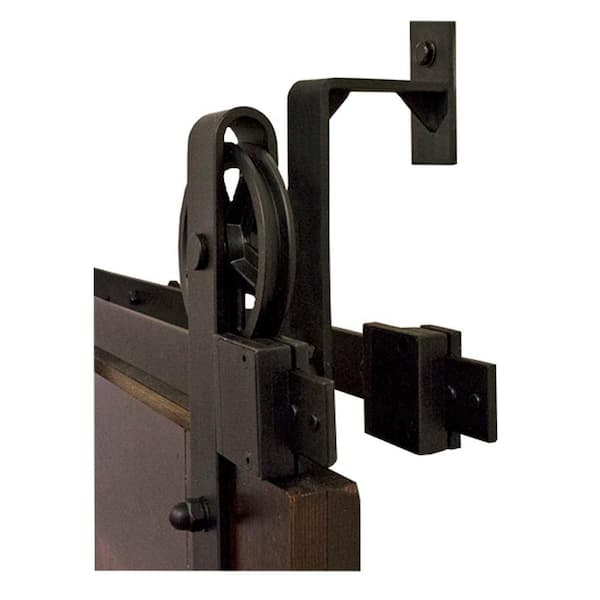 Heavy-Duty Interior/Exterior Bypass Barn Door Hardware Kit, 49% OFF