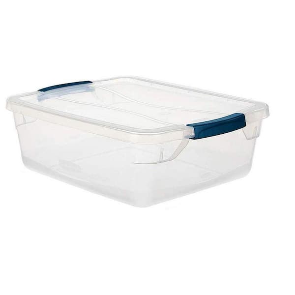 clear plastic storage totes with lids