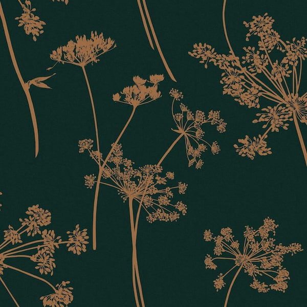 Graham & Brown Anthriscus Emerald Green Wallpaper