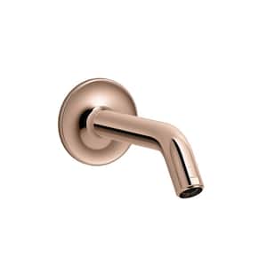 Purist 4 in. Wall Mount Shower Arm in Vibrant Rose Gold