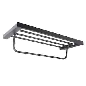 Florence 3-Bars Wall Towel Rack in Black