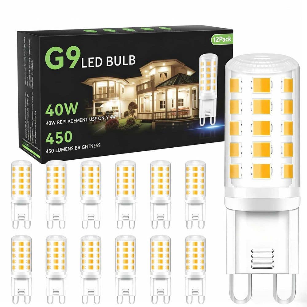 40-Watt Equivalent Non-Dimmable G9 Bi-Pin Capsule LED Light Bulb, Warm White 3000K (12-Pack) price history on PriceWatchPro