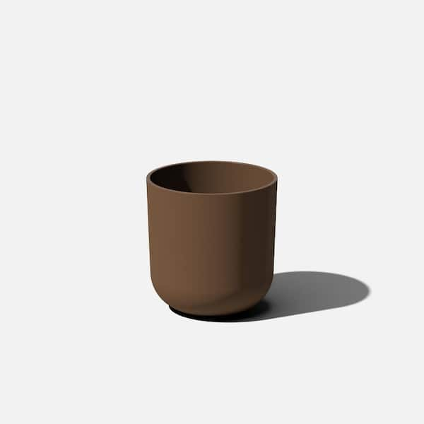 Veradek Kona 10 in. Round Espresso Plastic Planter