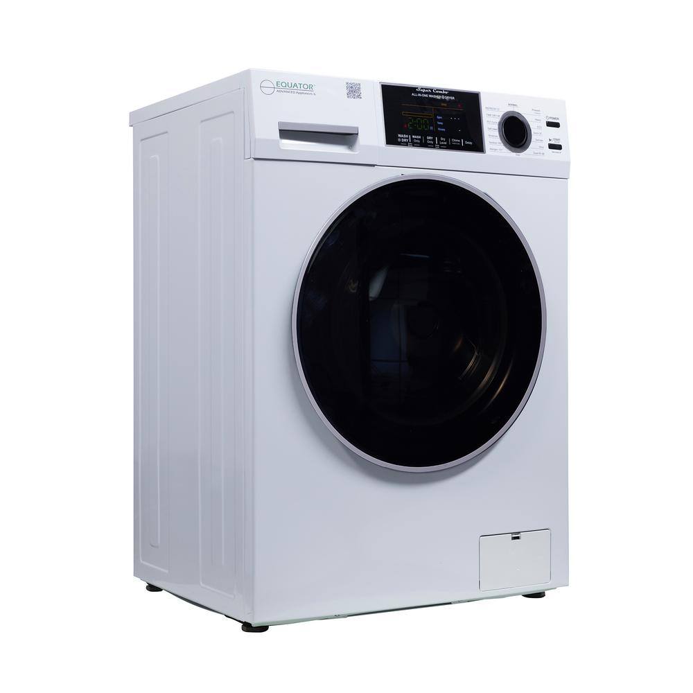 White 1.62cf Ventless All-in-One Washer Dryer with LED Control Panel