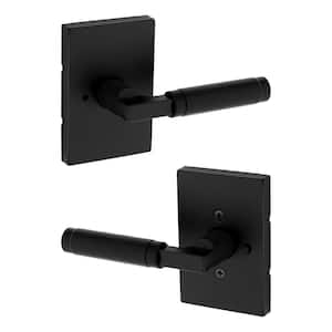 Prava Matte Black Bed/Bath Reversible Door Lever