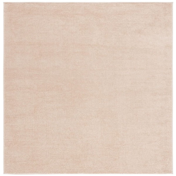 Vision 7 ft. x 7 ft. Beige Solid Square Area Rug