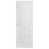 Masonite 24 in. x 80 in. Riverside 5-Panel Solid Core Smooth Primed ...