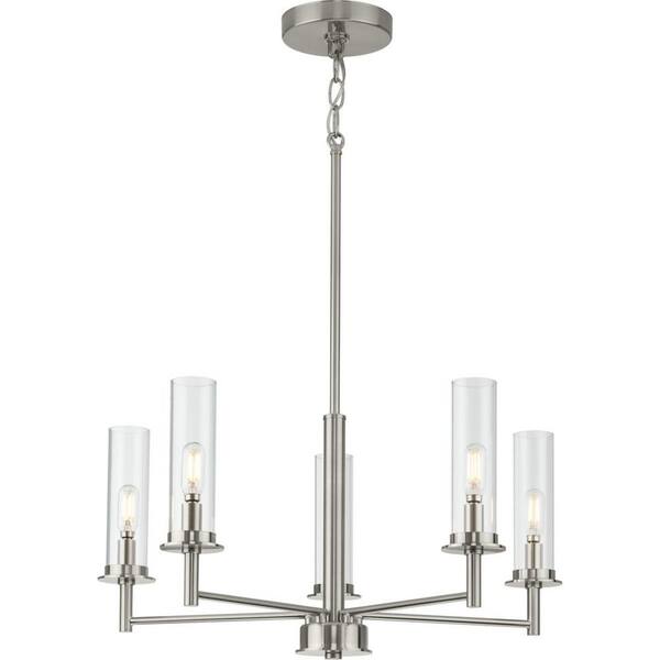 Progress Lighting Joy 3-Light Brushed Nickel Transitional Chandelier