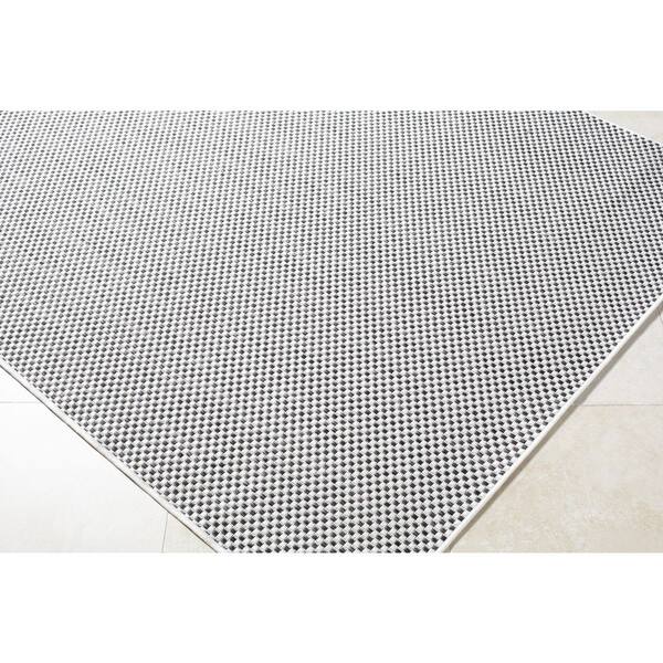 Galey Alix Barberry 9 ft. 2 in. x 12 ft. Indoor/Outdoor Area Rug, Black Area Rug