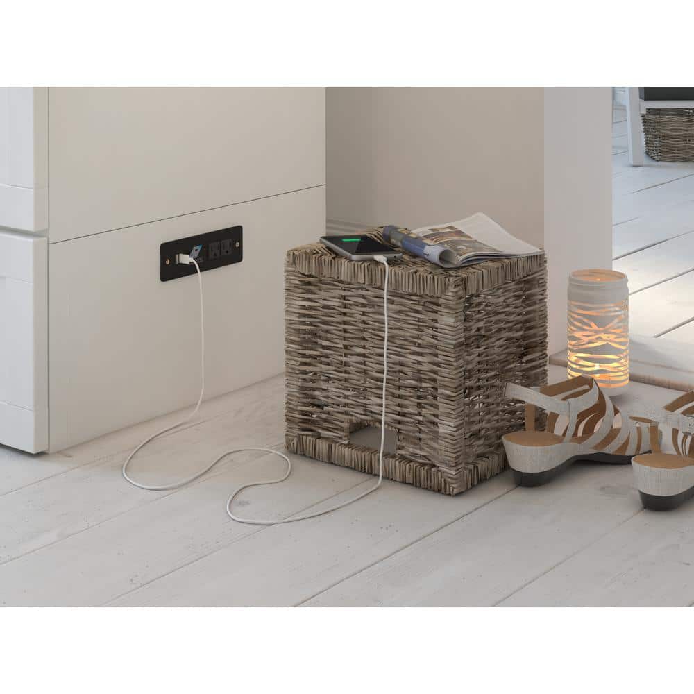 Hamilton White Queen Murphy Bed Chest with Storage Drawer