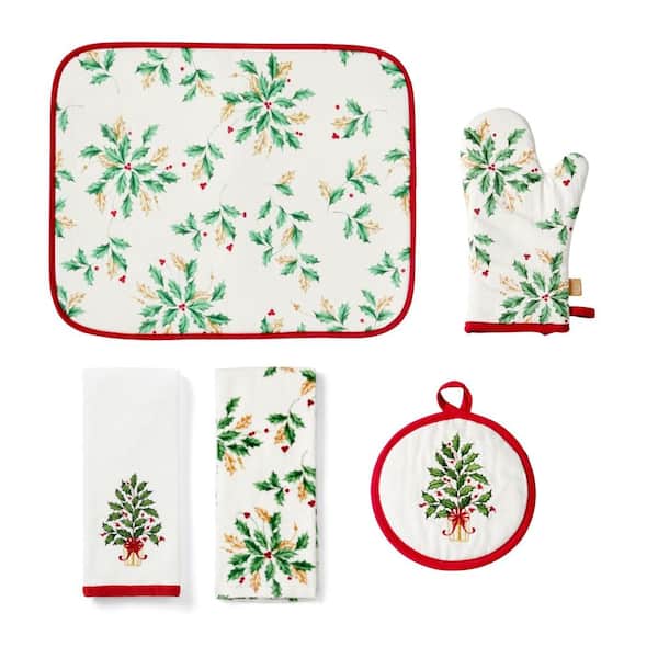 Lenox Holiday 5‑Piece Kitchen Gift Set, Multicolor - 8"W x 12.5"L