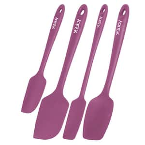 4-Piece Silicone Spatula Set - Purple