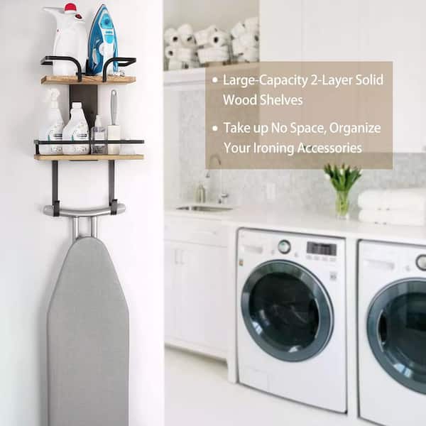 Support Mural Planche à Repasser - Porte Fer Et Planche - Matériau Résistant Chaleur