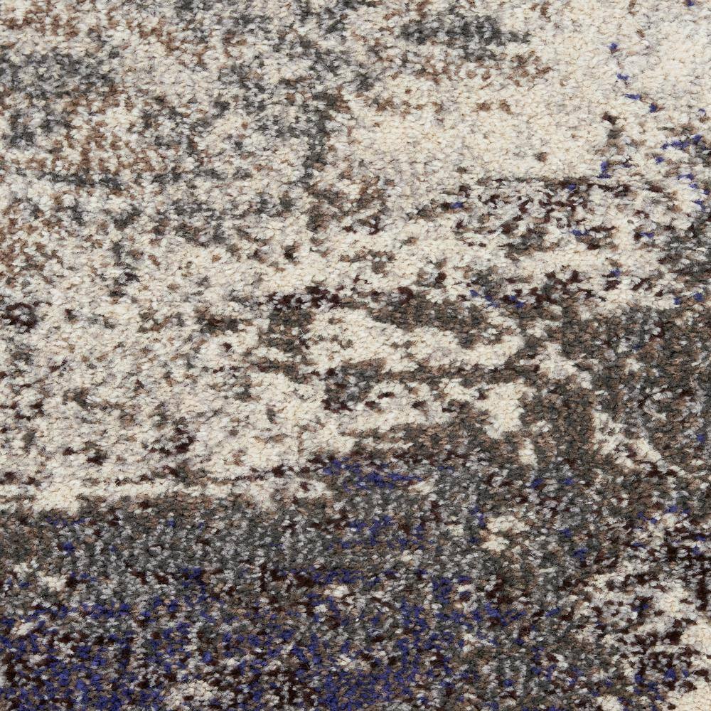 Ivory/Grey Abstract Hand-knotted Reversible Area Rug