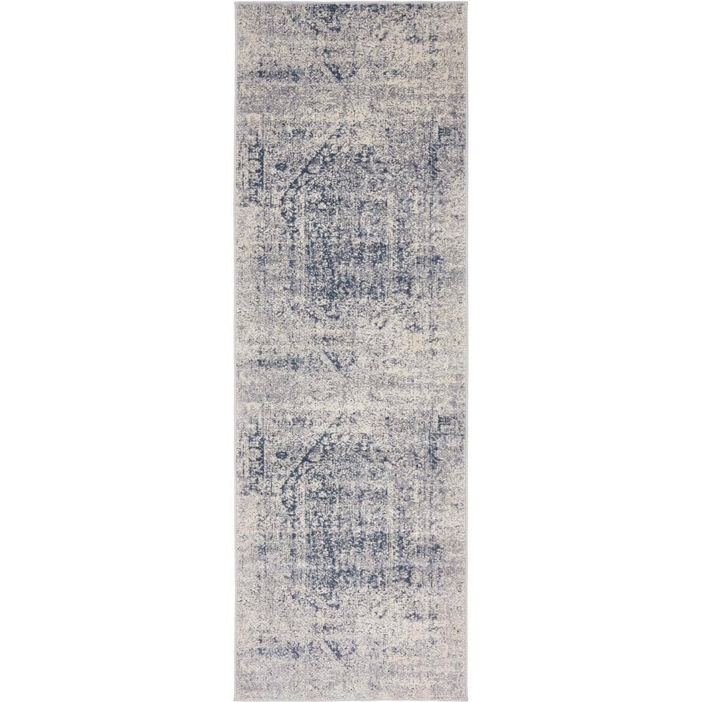 Chateau Collection Area Rug - Quincy (2 ft.  x 6 ft. 9 in. Runner Gray/Beige) price history on PriceWatchPro