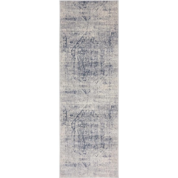 Unique Loom Chateau Quincy Gray 2' 2 x 6' 7 Runner Rug