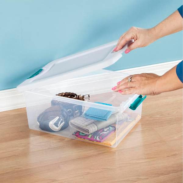 Gift Wrap Organizer Clear, 9-3/8 Diam. x 41 H | The Container Store