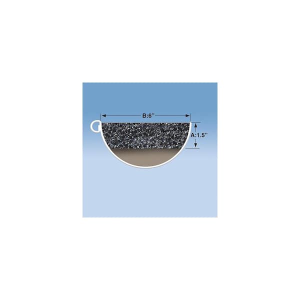 Original 6 in. x 4 ft. Half Round Foam Gutter Filter Inserts (10-Pack)