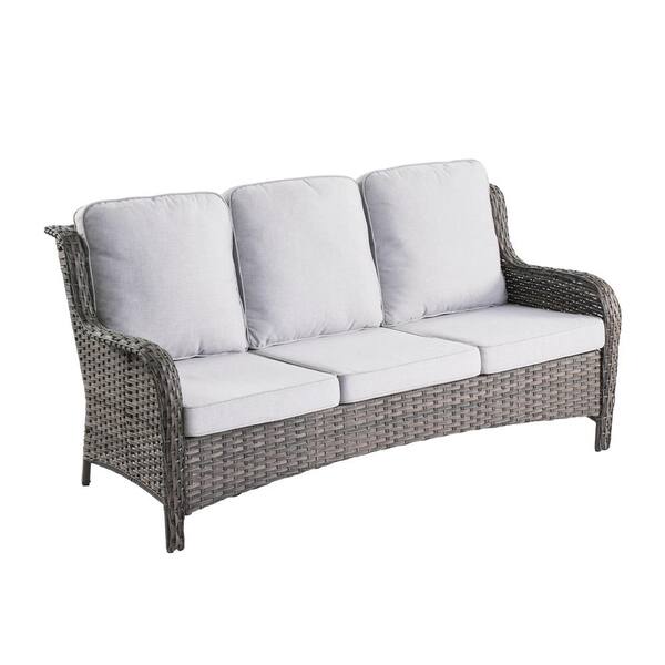 Eclipse Autumn Rust Aluminum and Pashmina Cloud Cushion 3 Pc. Swivel Sofa  Group with 58 x 36 in. Slat Top Gas Fire Pit