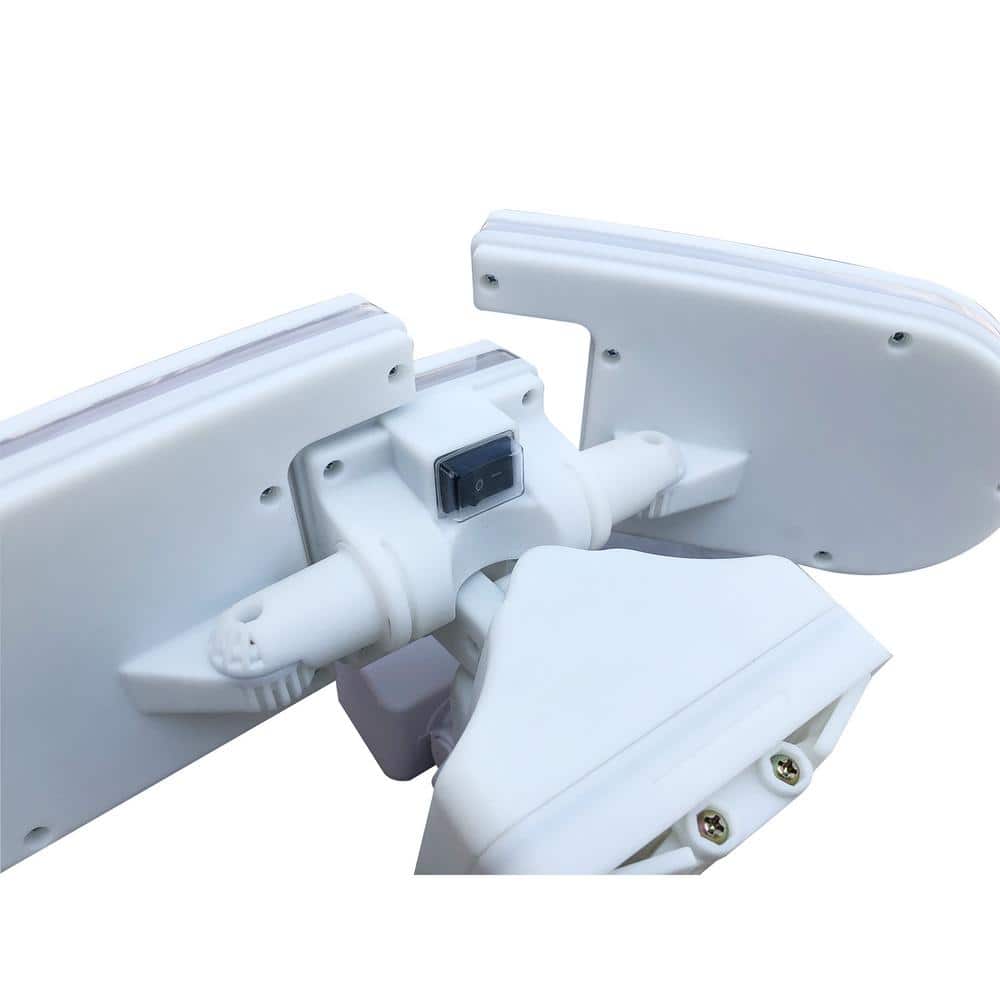 White Triple Head LED Outdoor Motion Security Light