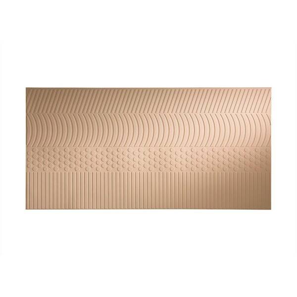 Fasade Nexus 96 in. x 48 in. Decorative Wall Panel in Bisque