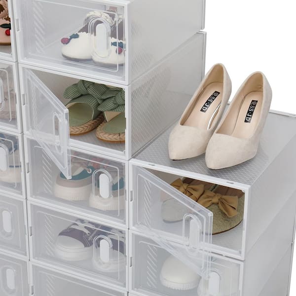 Home depot plastic shoe boxes sale