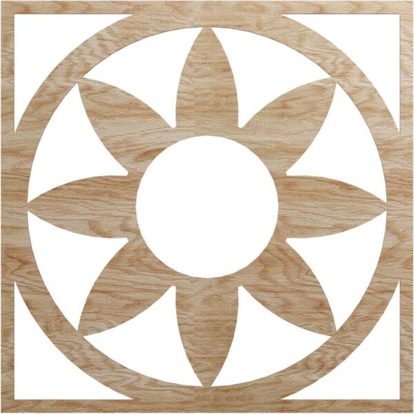 Ekena Millwork 0.25 in. x 40 in. x 40 in. Wood Medallion Moulding