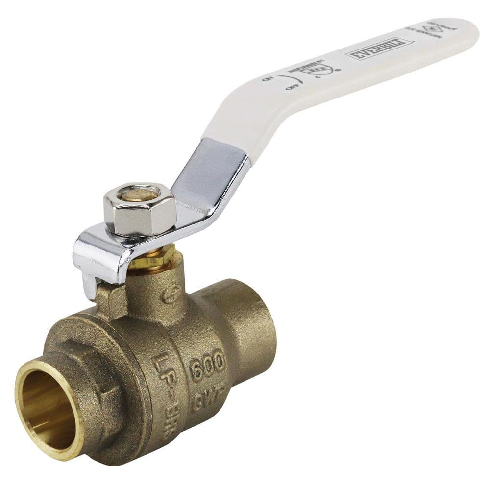 1/2 in. Sweat x 1/2 in. Sweat Lead Free Brass Full Port Ball Valve price history on PriceWatchPro