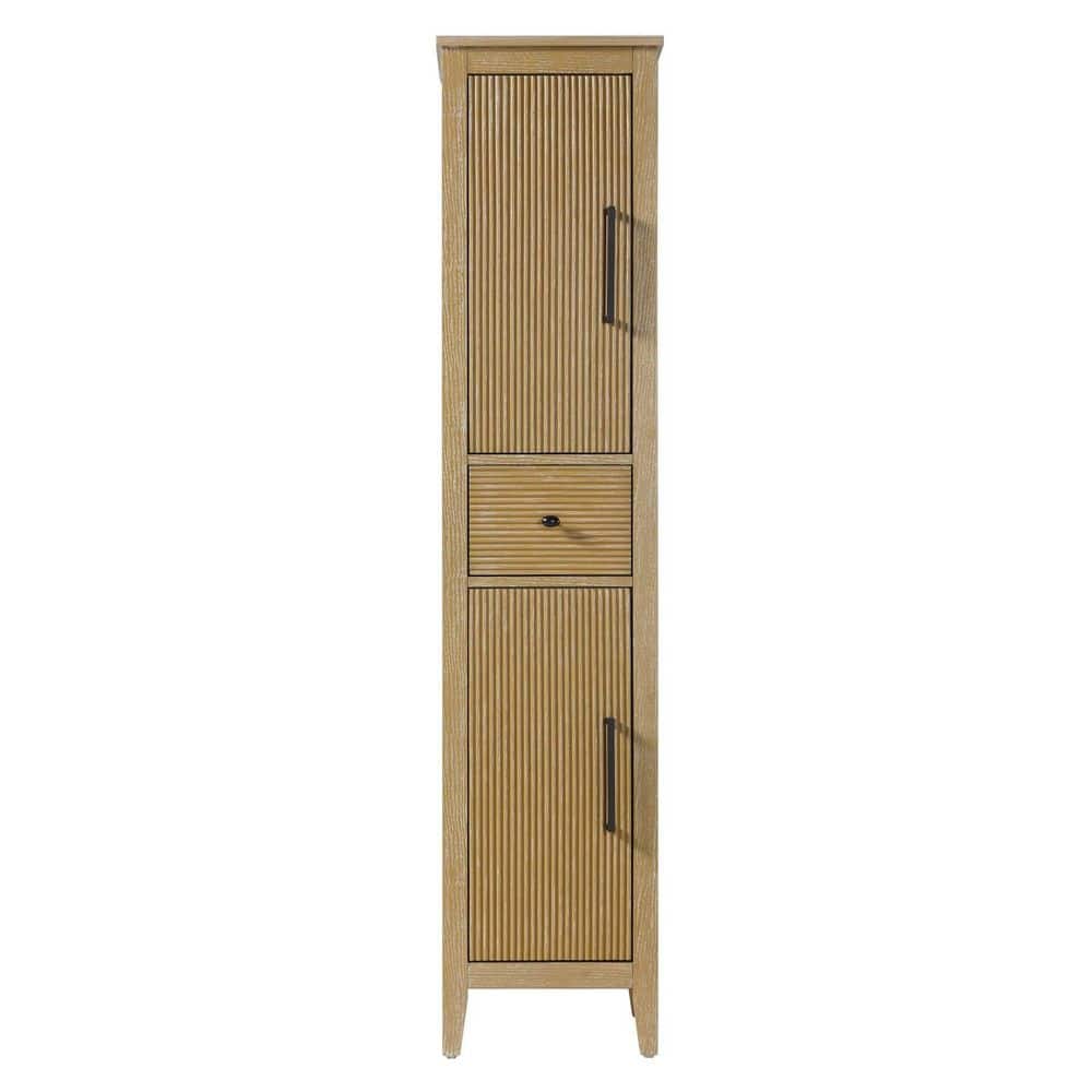 16 in. W x 18 in. D x 72 in. H Beige Freestanding Linen Cabinet price history on PriceWatchPro