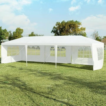 10 ft. x 30 ft. Outdoor Party Wedding 5 Sidewall Tent Canopy Gazebo