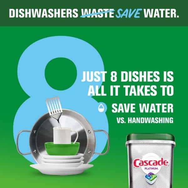 Cascade Platinum ActionPacs Dishwasher Detergent, Fresh Scent - 26.7 oz tub