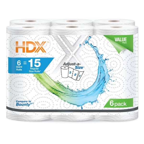 HDX Paper Towels (6-Roll) 22006 - The Home Depot