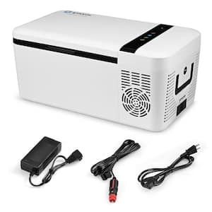 16 Quart Portable Car Refrigerator Mini Cooler/Freezer Compressor Camping in White