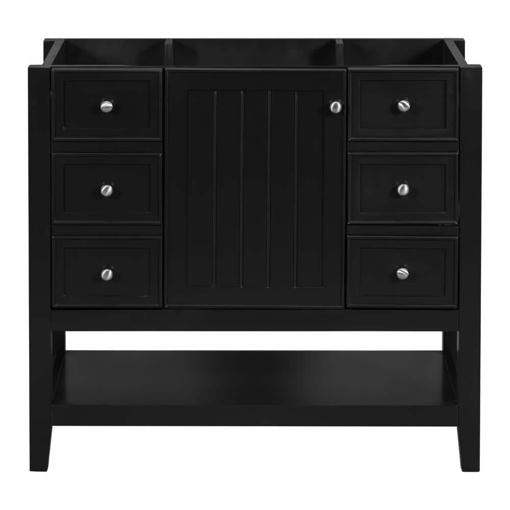 35.5 in. W x 18 in. D x 32.9 in. H Bath Vanity Cabinet without Top with One