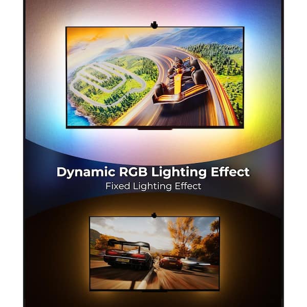 DeckTok 24-Watt 15.5 ft. Smart Plug-in Integrated LED Black Color