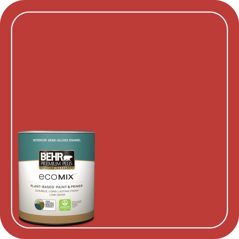 1 qt. #P150-7 Flirt Alert Semi-Gloss Enamel EcoMix Plant-Based Interior Paint & Primer price history on PriceWatchPro