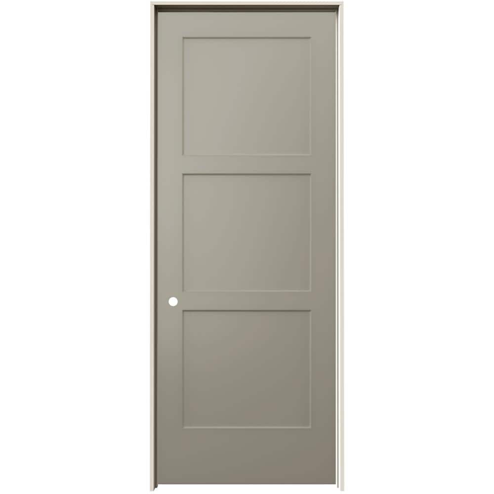 36 in. x 96 in. Birkdale Desert Sand Paint Right-Hand Smooth Solid Core Molded Composite Single Prehung Interior Door price history on PriceWatchPro