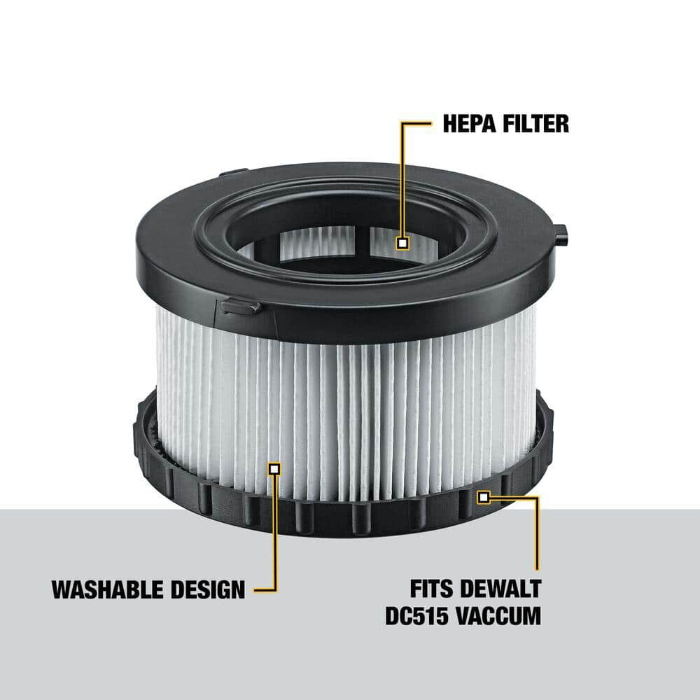 DEWALT HEPA Replacement Filter for DC515