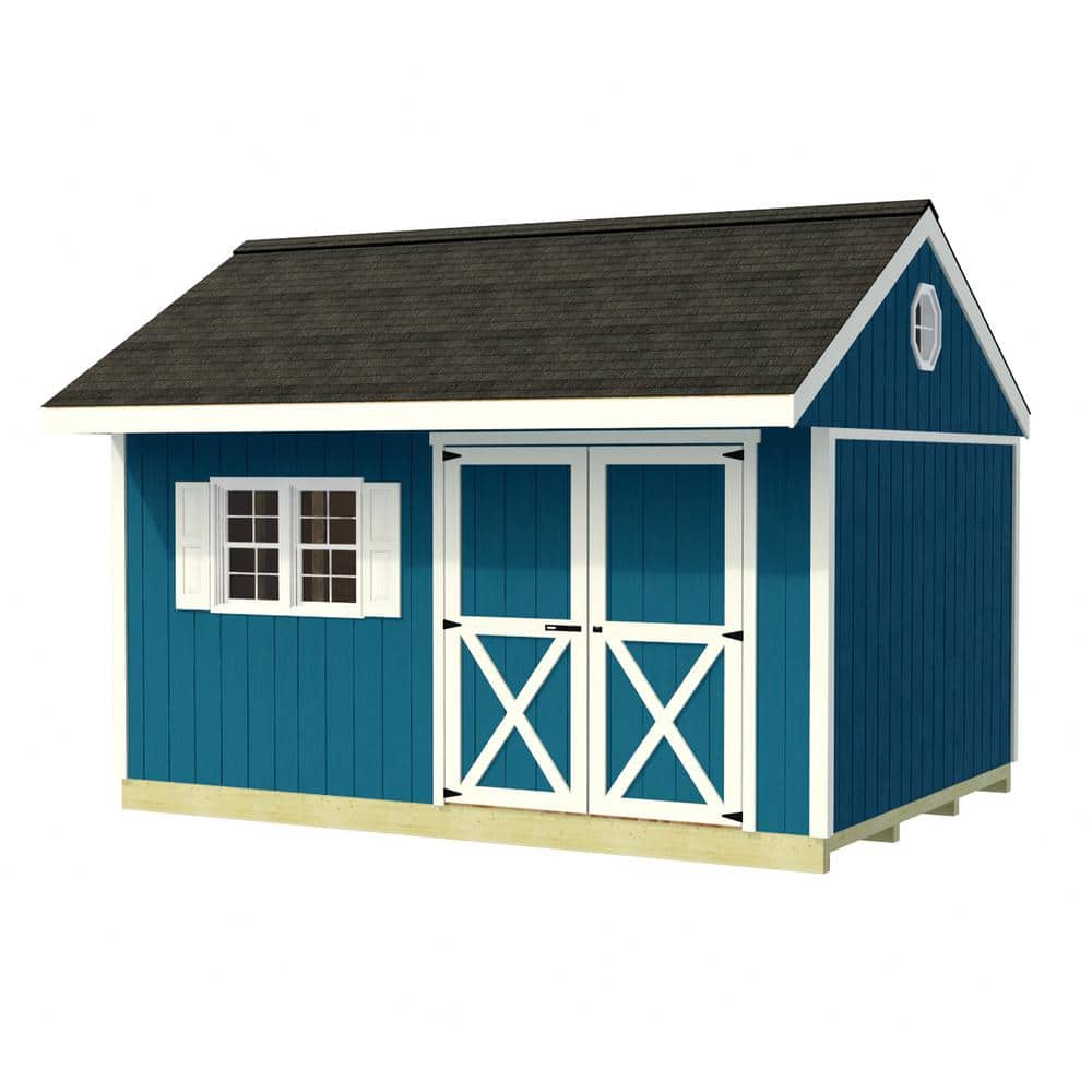 Northwood 10' x 14' Brown Wood Storage Shed Kit with Windows